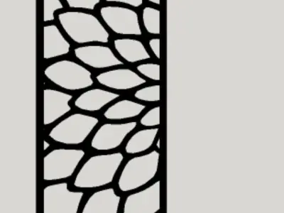 flower pattern b  for cnc router and laser cutting 3D model
