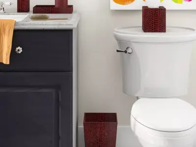 Paola 5 Piece Bathroom Accessory Set 3D model