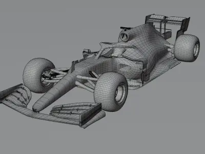 Formula One car 3D model by calebjllee