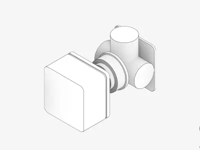 Wall Mixer Tap - Luxury - Alia Low-poly 3D model