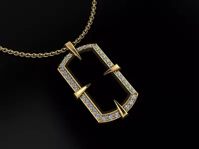 Mans Pendant 3D print model
