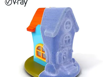 Whimsical Cartoon House Model Pack Low-poly 3D model