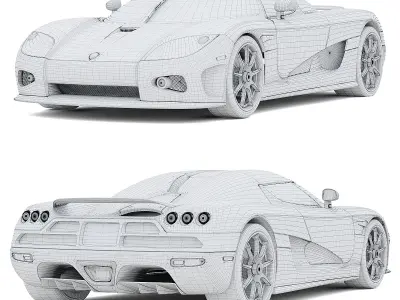 Koenigsegg CCX car 3D model
