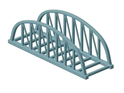 Plastic Premium Truss Bridge Toy 3D model