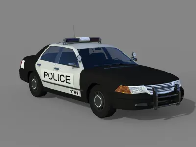 Vehicle Pack Utility Car Truck Low-poly 3D model