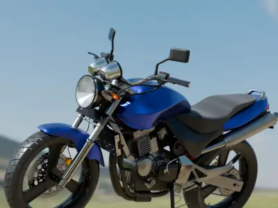 Honda Hornet 3D Model  Realistic Motorcycle Model Low-poly 3D model