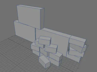 Brick Wall Elements 3D model