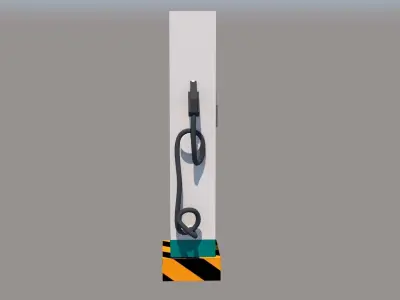 Charging station - Charging pile -EV- Car charger 3D model