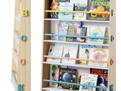 Bookshelf by Minime with childrens books 3D model