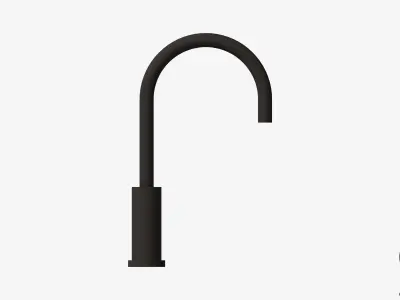 Sink Mixer - Luxury - Sleek - Gooseneck Low-poly 3D model