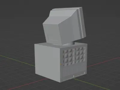 Retro Computer Monitor Free 3D print model