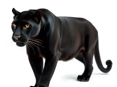 Majestic Black Panther model pack Low-poly 3D model