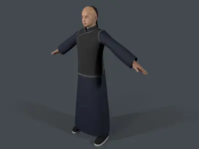 farmer avatar Low-poly 3D model