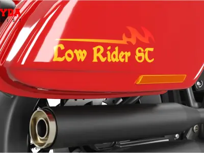 H-D Low Rider Cruiser Bike 3D model