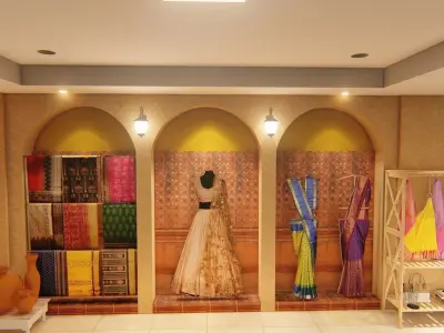 Saree Showroom Free 3D model