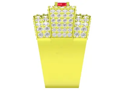 Luxury Cluster Diamond Ring for Men 4073 3D print model