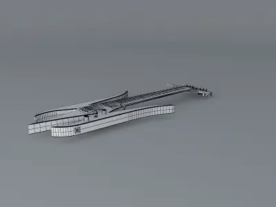 Warbird guitar Free 3D model