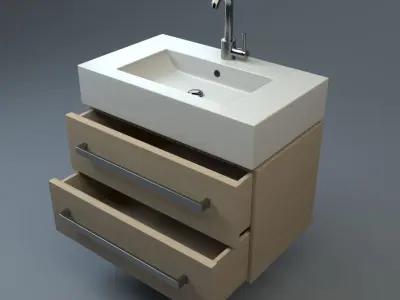 Premium Sink Low-poly 3D model