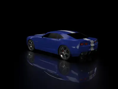 Fantasy car based on Camaro 2008 3D model