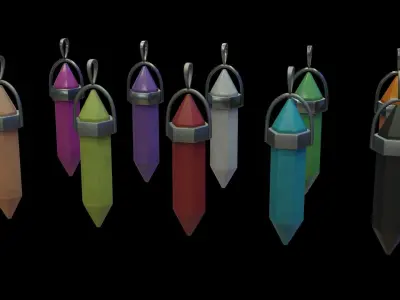 Pedants fortnite grenade pendants Free 3D model