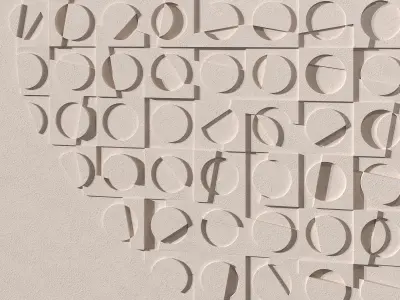 Toodesigns Perspective wall sculpture art 3D model