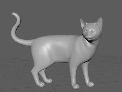 realistic cat 3D model