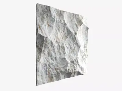 123-RockPanel piece of rock on wall 3D model