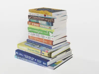 Childrens and Early Teen Books 3D model