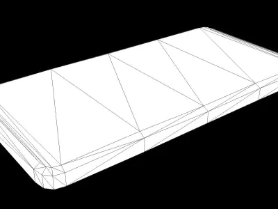 Old Hospital Bed PBR Low-poly 3D model