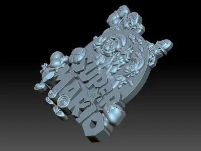 Super Mario 3D print model