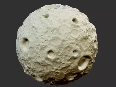 cartoon moon 3D print model