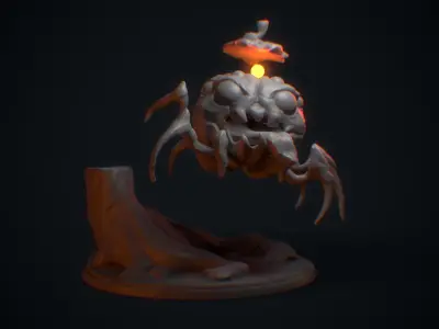SPIDER-PUMPKIN spider 3D print model