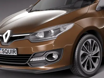 Renault Megane Estate 2014 3D model