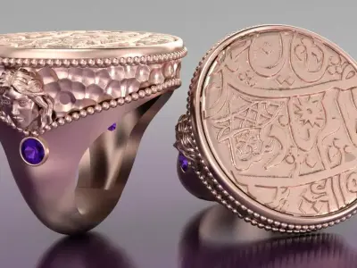 luxury ring for woman 3D print model