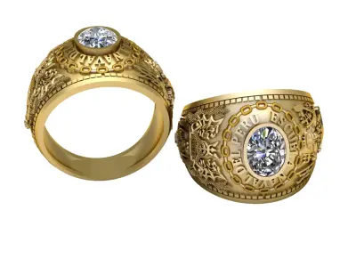 US NAVY RING 3D PRIINTABLE MODEL  3D print model