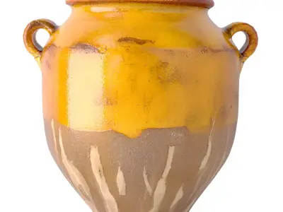 French Terracotta Pot A Confit 2 3D model