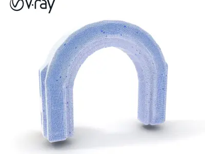 Ancient Stone Archway model pack Low-poly 3D model