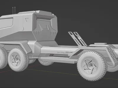 Truck design 2025 TRU  Low-poly 3D model