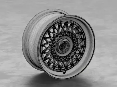 BBS E48 Centerlock Wheel 3D Model 3D model