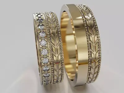 wedding ring obr 590 3D print model