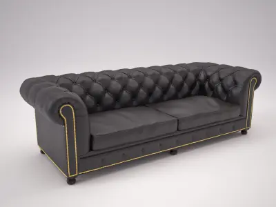 Classic Vintage Sofa 3D model