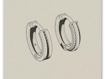free earring Free 3D print model