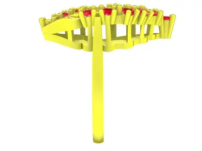 Elegant Floral Cluster Gemstone Ring for Women 5478 3D print model