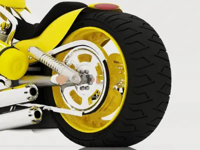 Chopper Biker 6 - 4K 3D model