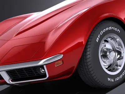 Chevrolet Corvette C3 CG 1969 LowPoly 3D model
