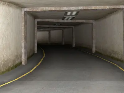 Mountain Road Pack Low-poly 3D model