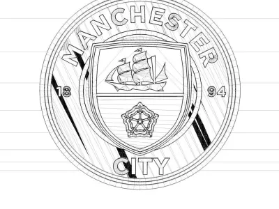 Manchester city Logo 3D model