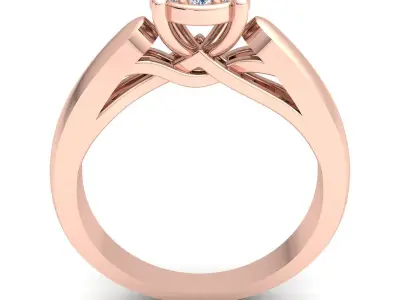 luxury Fancy Ring 58 3D print model