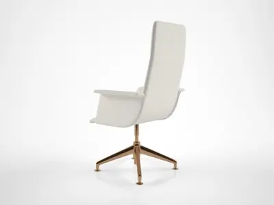Brunnet Finasoft Conference Chair 3D model