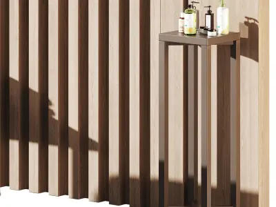 Modern spa and accessories 02 3D model